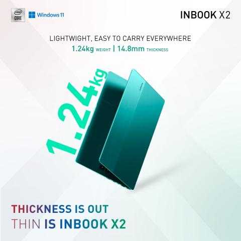 Infinix InBook X2  خارج المنافسة في سوق اللاب توب بمميزات شرائح Intel الجيل العاشر وبطاريه تعمل حتى ٢٤ ساعة