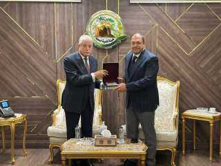 اللواء أ. ح  . دكتور  خالد فودة فى زيارته لهيئة تنمية الصعيد