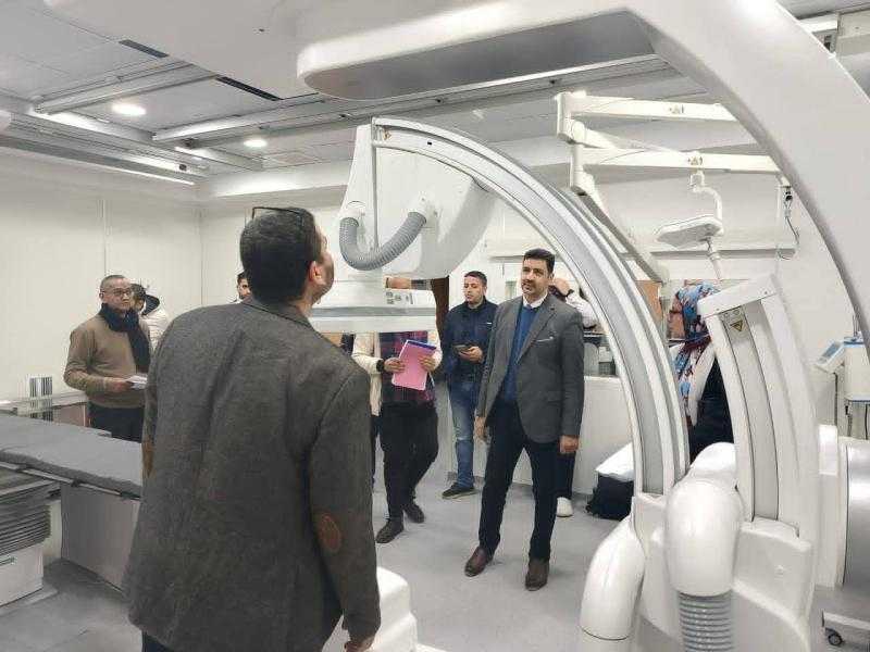 قام مركز القلب والجهاز الهضمي بسوهاج بتركيب وتشغيل جهاز القسطرة الجديد